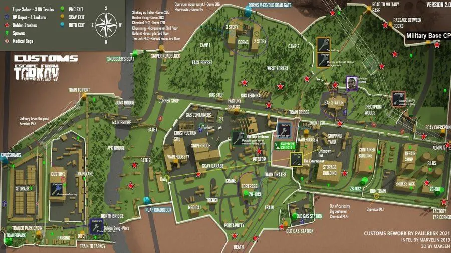 EFT Beginner-Friendly Maps