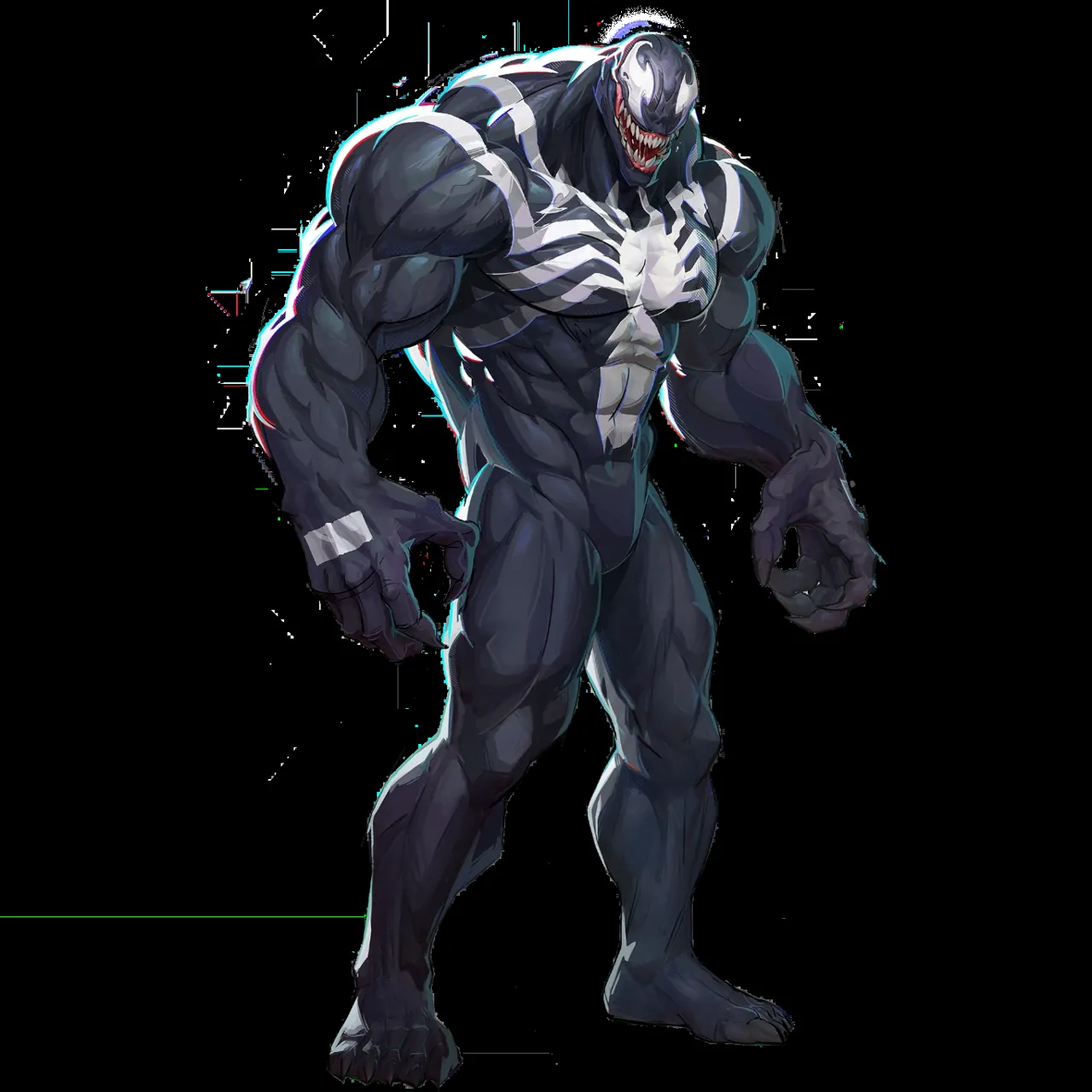 A cartoon of a venom character