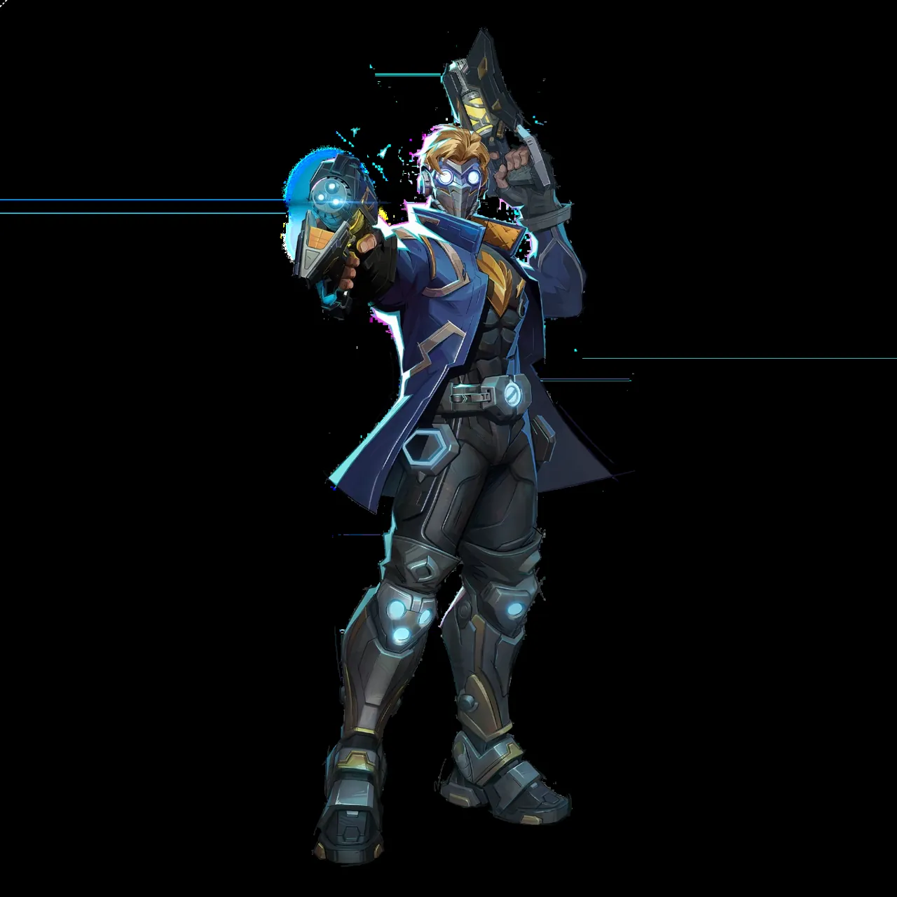 Star Lord dual wielding blasters