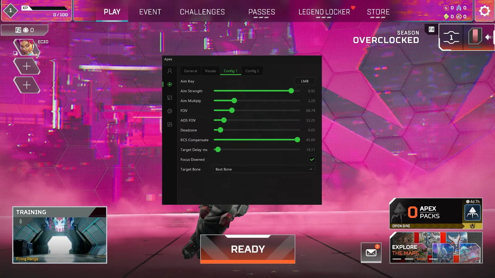 Apex Legends Aimbot — Per-weapon config