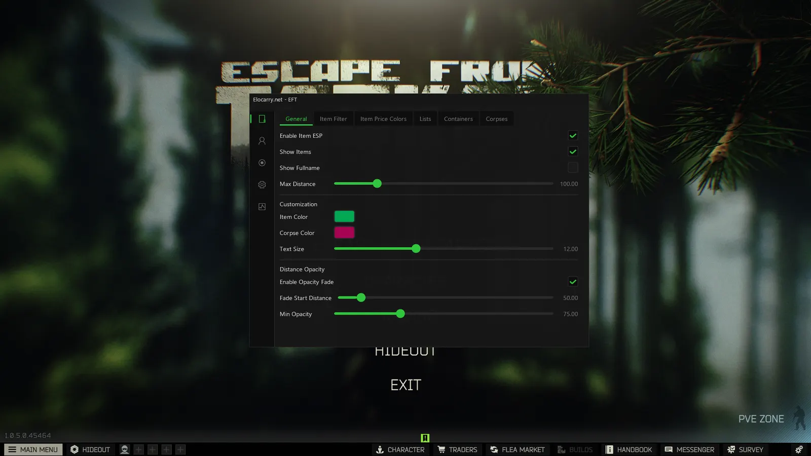 Escape From Tarkov Wallhack — Loot ESP