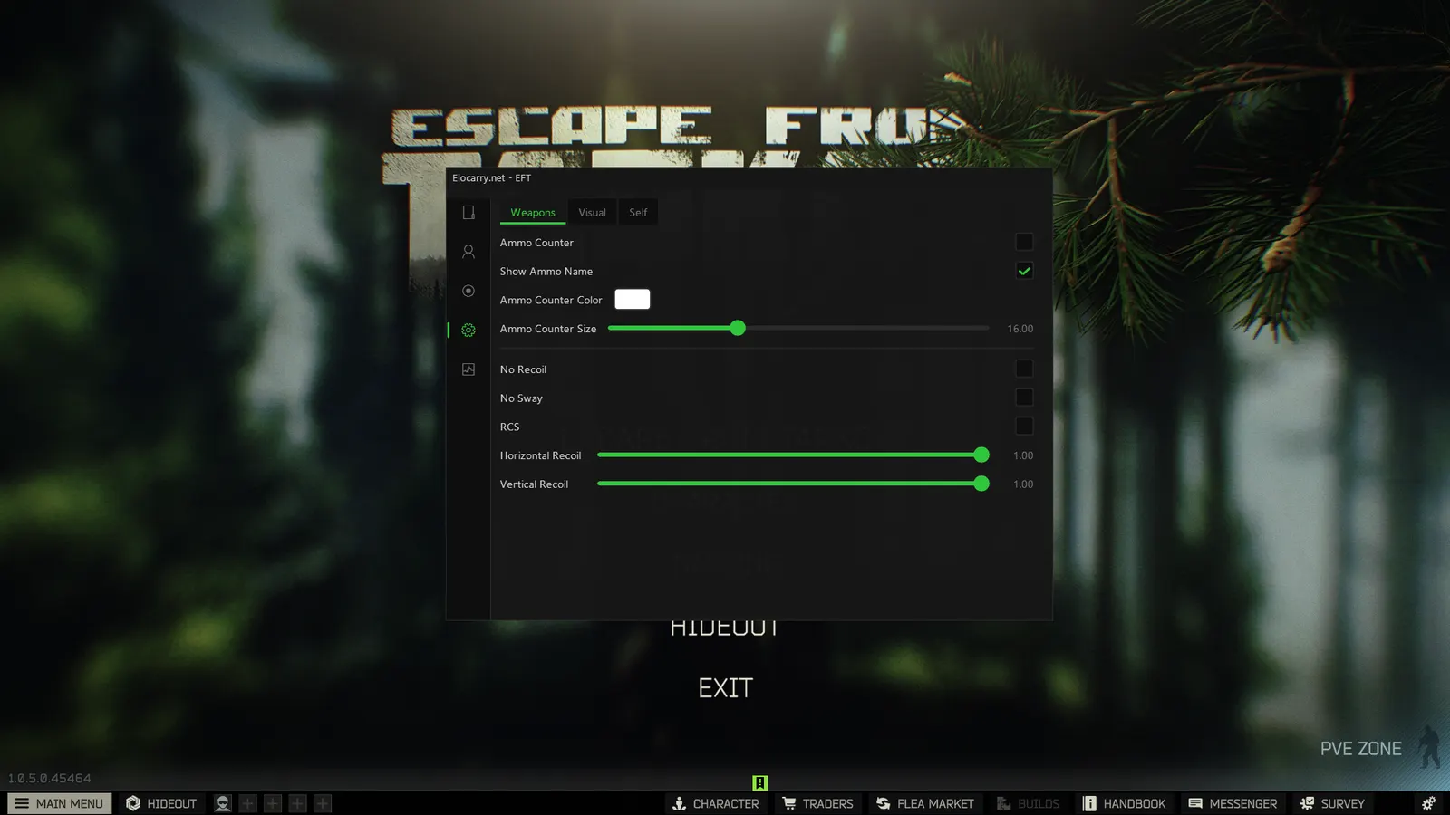 Escape From Tarkov No Recoil — No recoil & sway