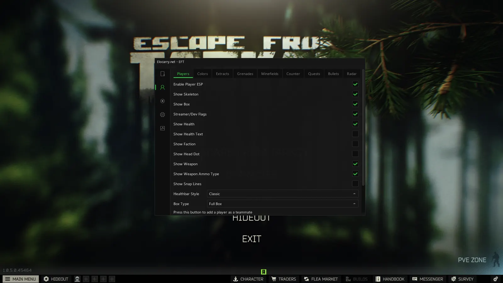 Escape From Tarkov Wallhack — Player ESP