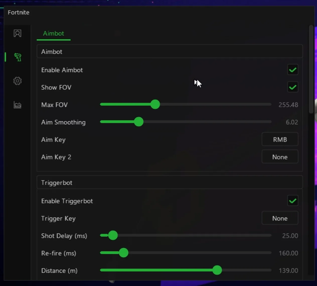 Fortnite cheat — Aimbot
