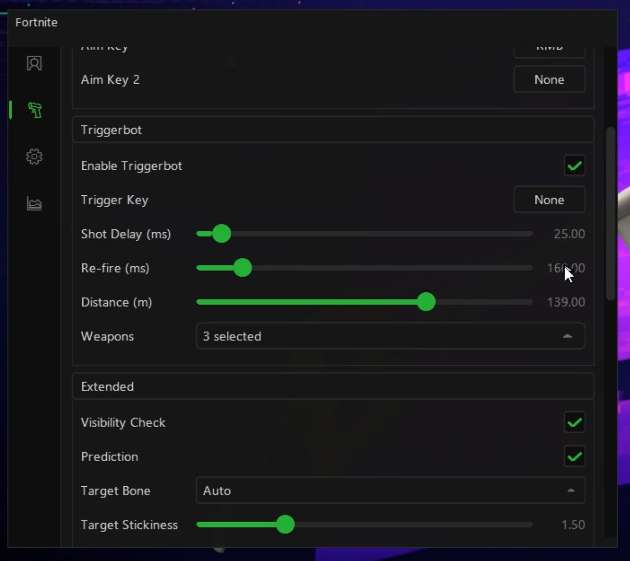 Fortnite cheat — Triggerbot