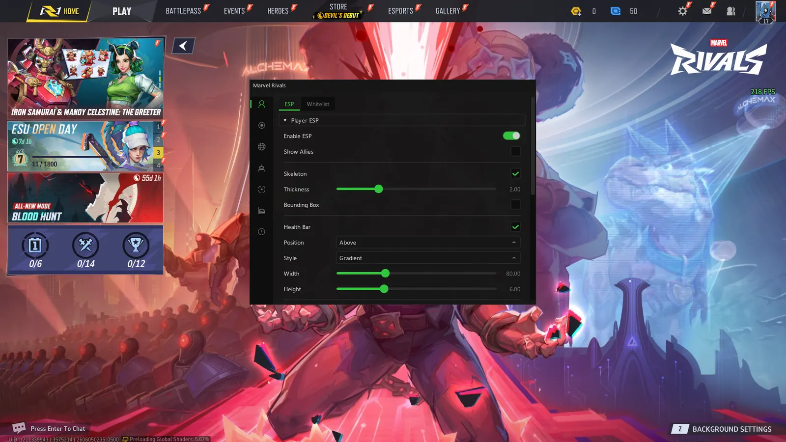 Marvel Rivals Wallhack — Hero ESP