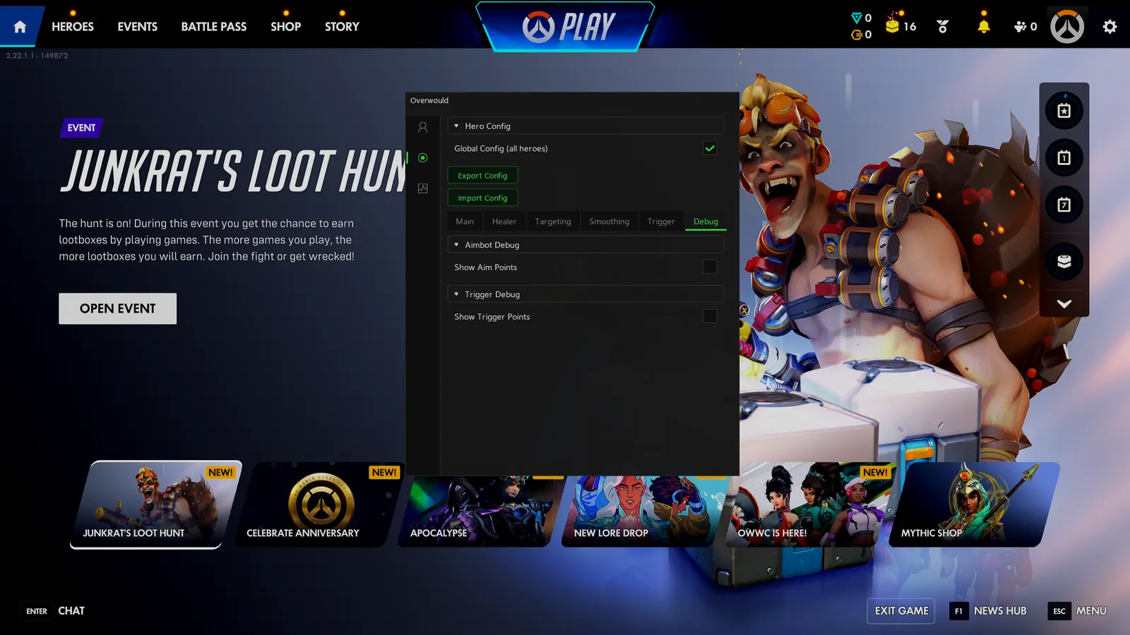 Overwatch Aimbot — Per-hero tuning
