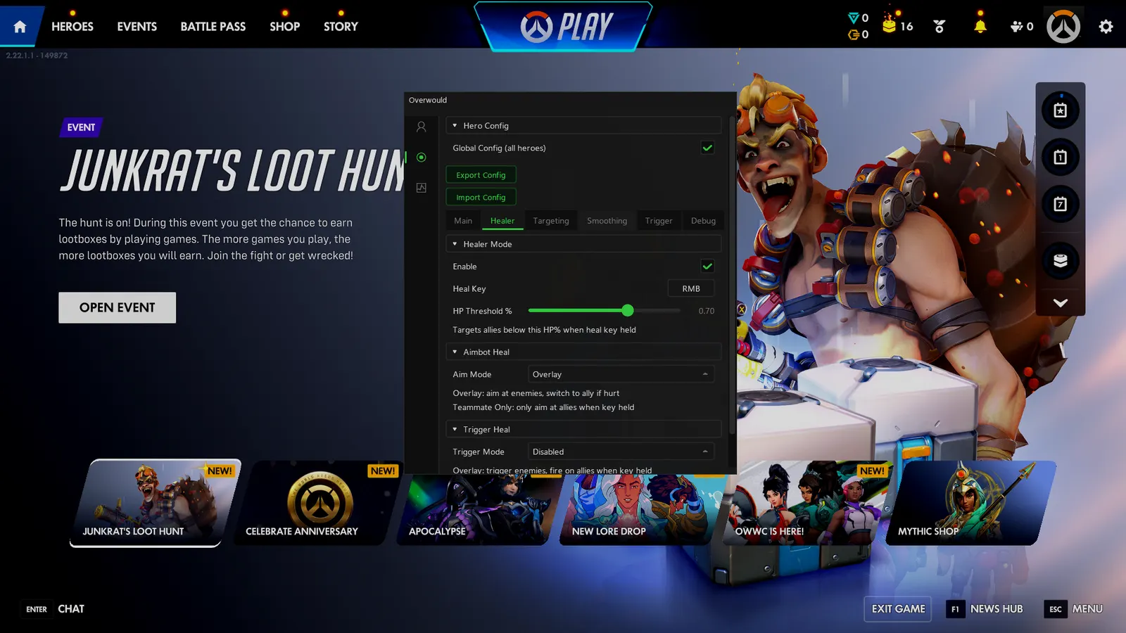 Overwatch Aimbot — Healer mode