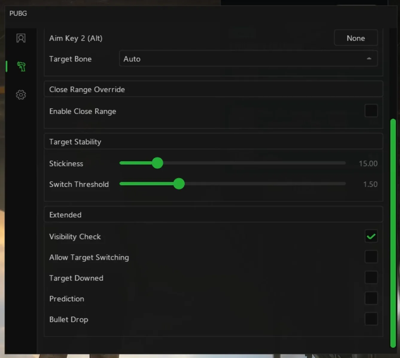 PUBG cheat — Advanced aim