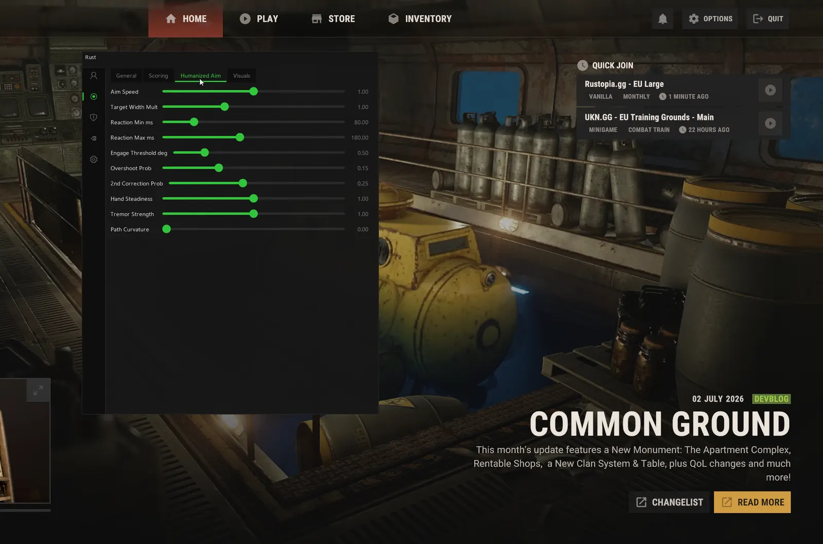 Rust Aimbot — Humanised aim