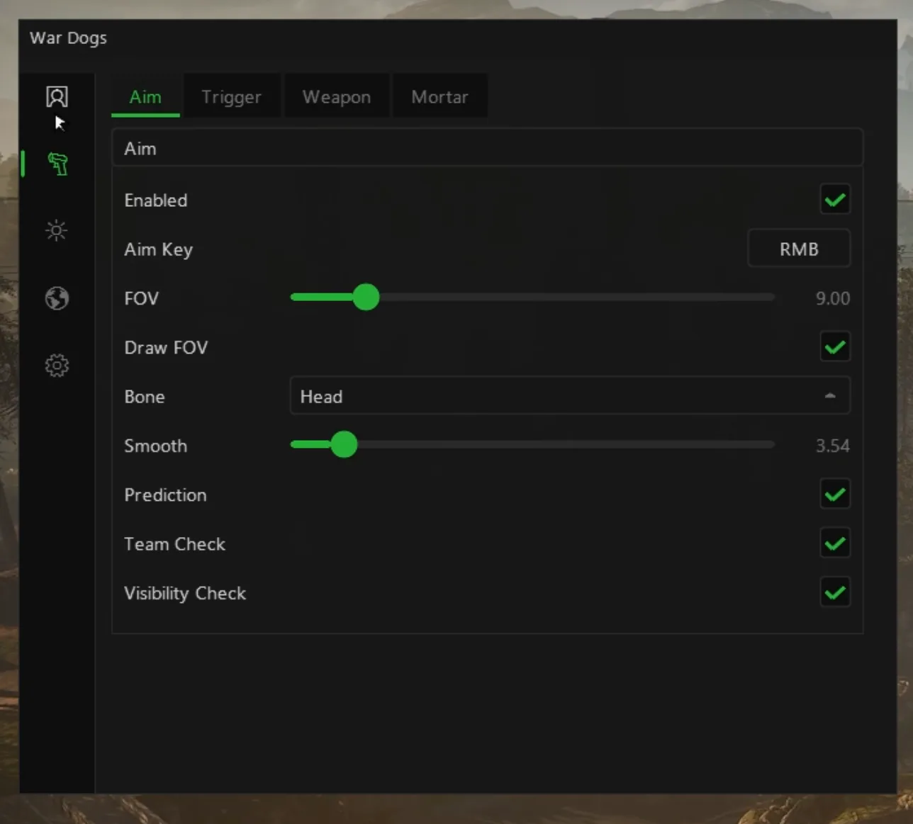 Wardogs cheat — Aimbot