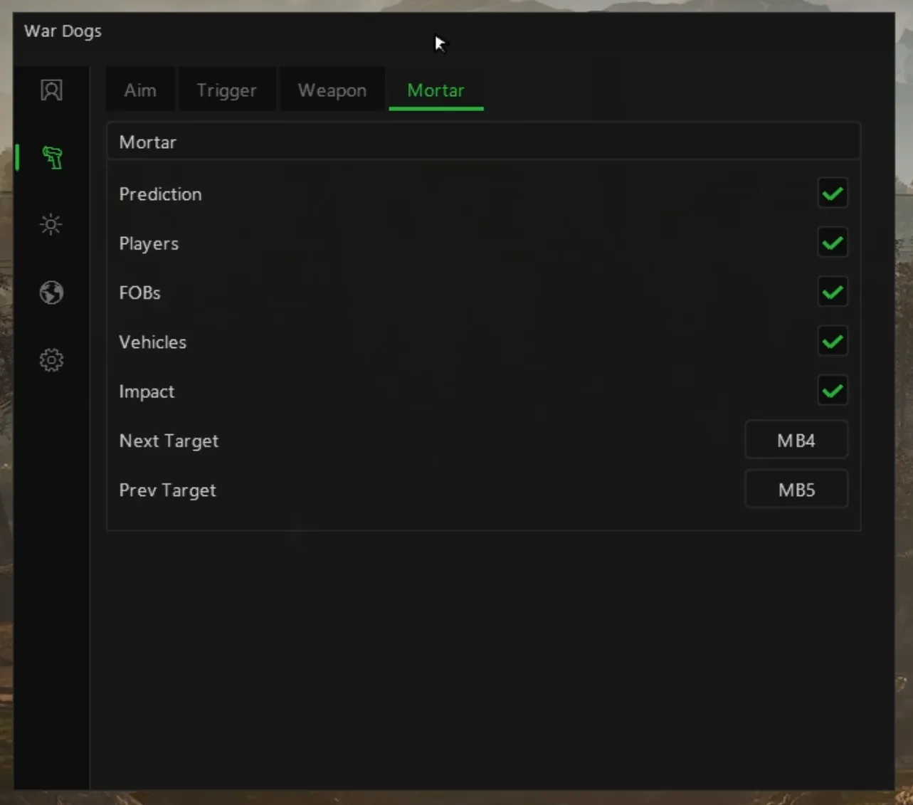 Wardogs cheat — Mortar