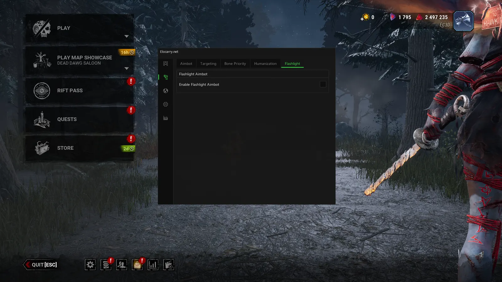 Dead by Daylight Aimbot — Flashlight assist