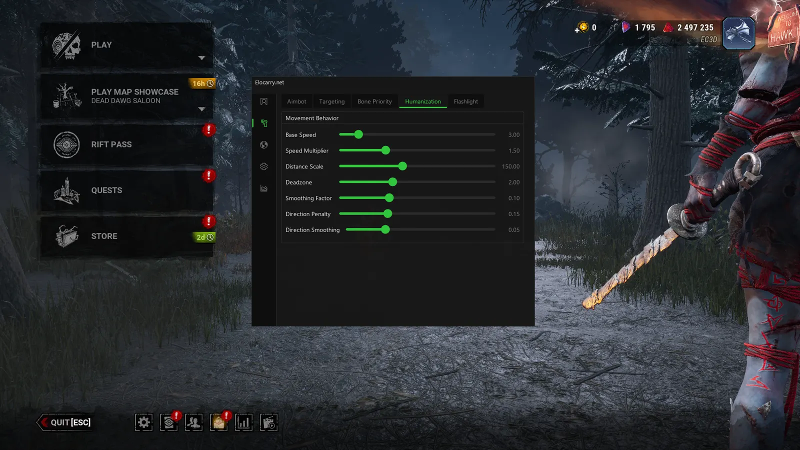 Dead by Daylight Aimbot — Humanised aim