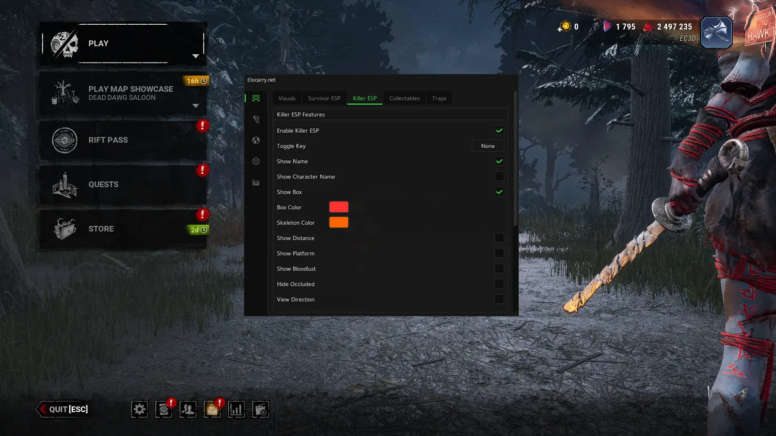 Dead by Daylight ESP — Killer ESP