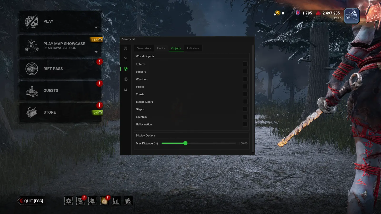 Dead by Daylight ESP — Object ESP