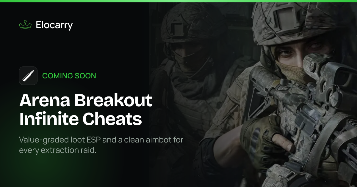 Infnit Cheats Arena Breakout Infinite Cheats: Undetected Aimbot & ESP · Elocarry